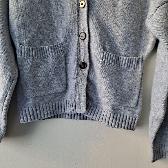 ASTR The Label Saffi Sweater Wool Blend Knit Cardigan Heather Gray Womens Size S - Picture 8 of 11
